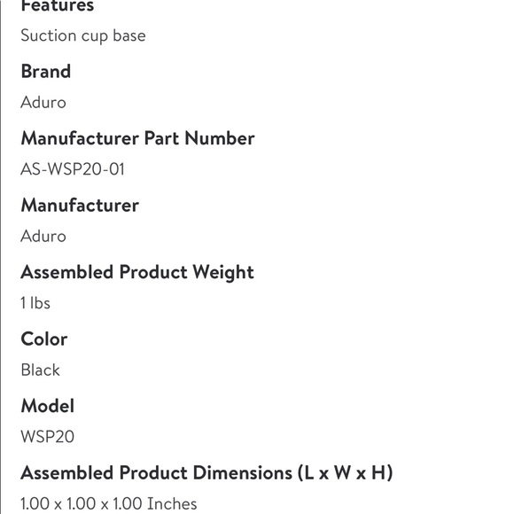 NEW ADURO AQUASOUND SHOWER SPEAKER WATERPROOF WIRELESS SPEAKER (BLACK) - Picture 6 of 16